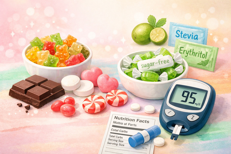 Choosing sugar free candy for diabetics